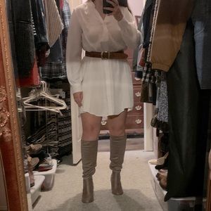 H&M White Shirt Dress